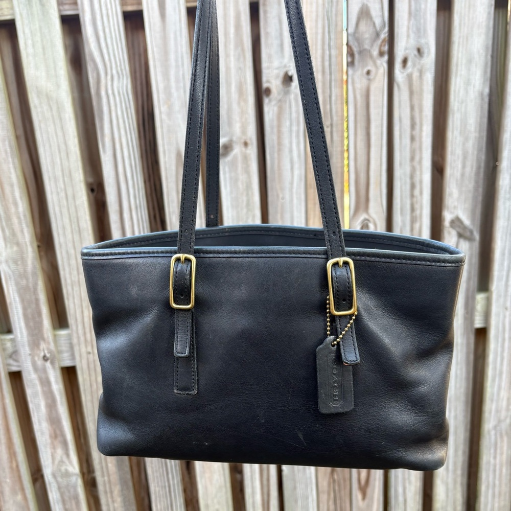 Coach Vintage Legacy Shopper Tote Black